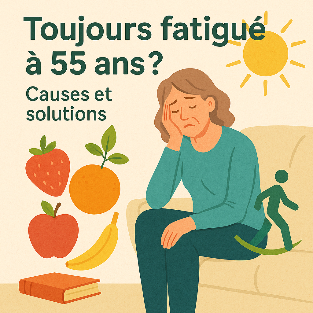 Toujours fatigué à 55 ans ? Causes et solutions