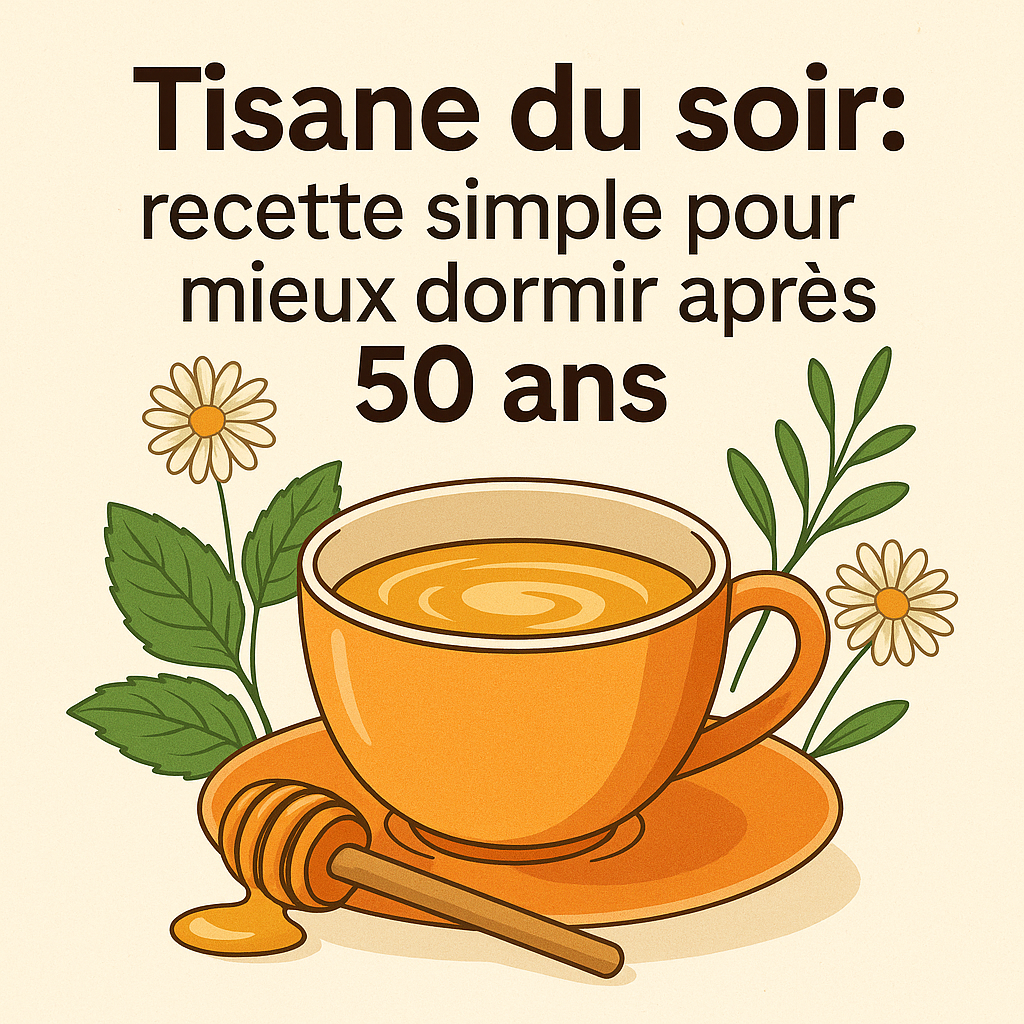 Tisane du soir : recette simple pour mieux dormir après 50 ans